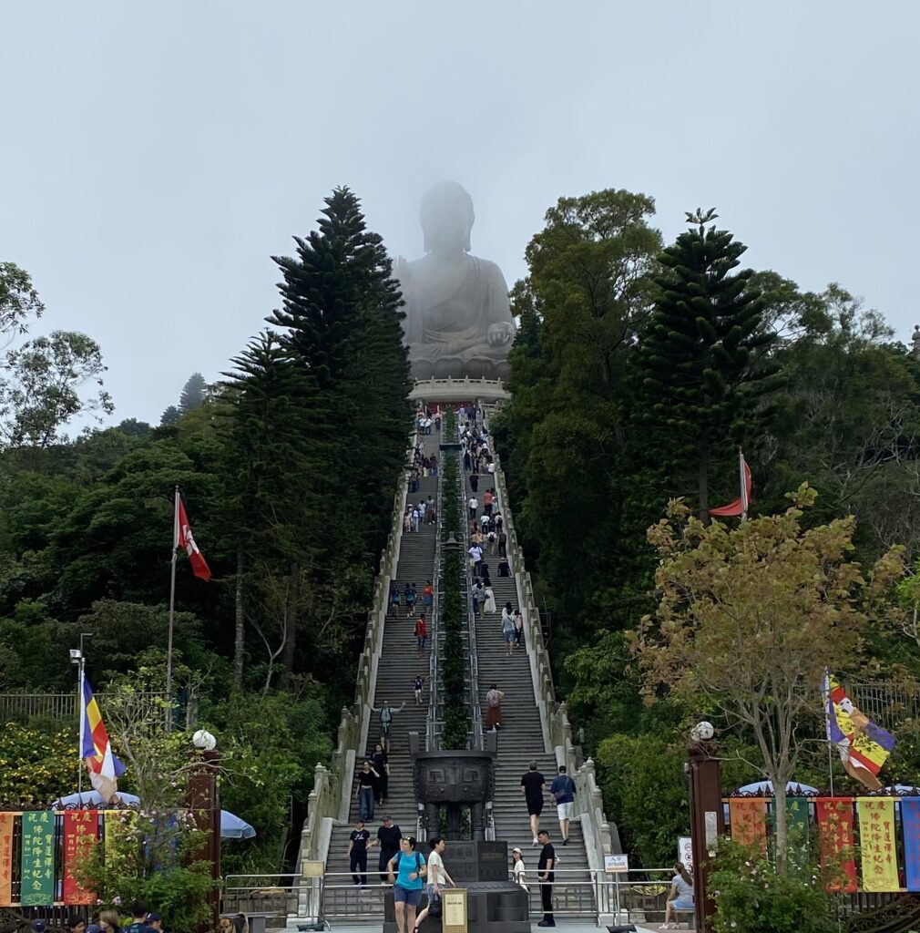 Hongkong schody Tian Tan Buddha